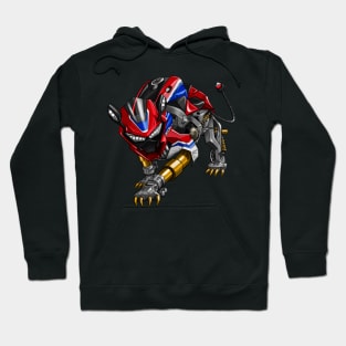 Honda CBR1000-RR Pantha Red & Blue Hoodie